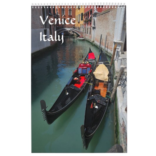 Mural Calendrier photo de Venise 12 mois (Protection)