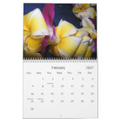 Mural Calendrier photo des fleurs d'Hawaii (Feb 2027)