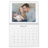 Mural Calendrier photo Faux Gold Foil (Mar 2027)