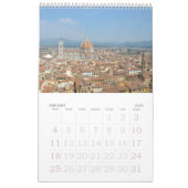 Mural Calendrier photo Florence, Italie 12 mois (Jan 2026)