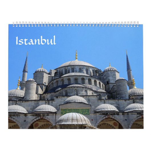 Mural Calendrier photo Istanbul de 12 mois (Protection)
