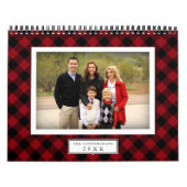 Mural Calendrier photo Plaid de Buffalo Rustique (Protection)