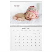 Mural Calendrier photo pour la 1ère année du bébé (Jan 2027)