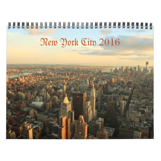 Mural Calendrier photographique de New York City 2016 (Protection)