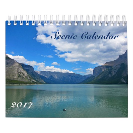 Mural Calendrier pittoresque 2017 Montagnes Rocheuses (Protection)