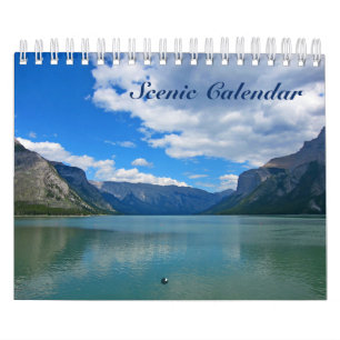 Mural Calendrier pittoresque 2018 Montagnes Rocheuses