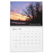 Mural Calendrier pittoresque des horizons 2018 (Feb 2027)