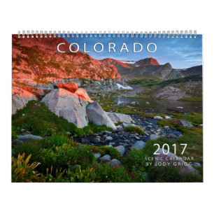 Mural Calendrier Pittoresque du Colorado 2017