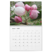 Mural CALENDRIER POMMIERS EN FLEURS Calendrier Art de Pr (Mar 2027)