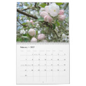Mural CALENDRIER POMMIERS EN FLEURS Calendrier Art de Pr (Feb 2027)