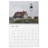 Mural Calendrier principal de phare de Portland (Mar 2026)