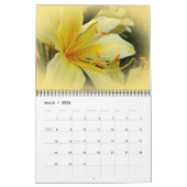 Mural Calendrier - Principalement Jaune (Mar 2026)