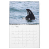 Mural Calendrier résident du sud d'épaulard 2018 (Mar 2026)