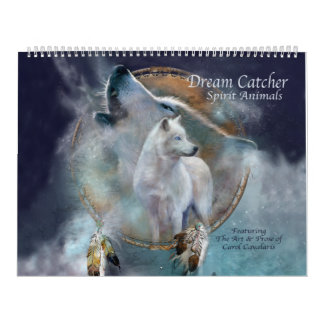 Mural Calendrier rêveur d'art d'animaux d'esprit de
