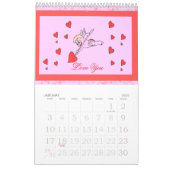 Mural Calendrier romantique de la Saint-Valentin 2009 (Jan 2027)