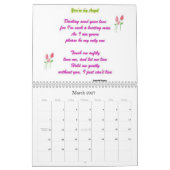 Mural Calendrier romantique-inspirationnel (Mar 2027)
