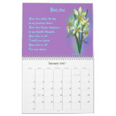 Mural Calendrier romantique-inspirationnel (Jan 2027)