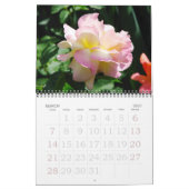 Mural Calendrier Rose du jardin anglais (Mar 2027)