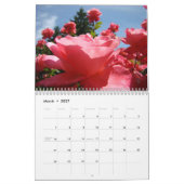 Mural Calendrier ROSES DOUCES FLEURS ROSE ROSE (Mar 2027)