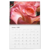 Mural Calendrier ROSES DOUCES FLEURS ROSE ROSE (Jan 2027)