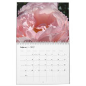 Mural Calendrier ROSES DOUCES FLEURS ROSE ROSE (Feb 2027)