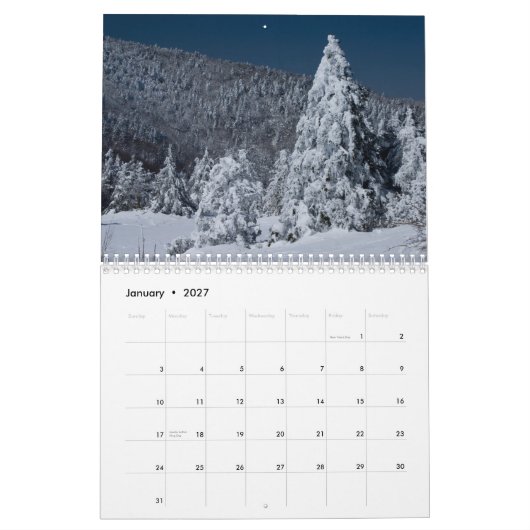Mural Calendrier rouan de la montagne 2013 (Jan 2027)