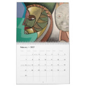 Mural Calendrier rouge d'âme (Feb 2027)