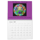 Mural Calendrier sacré d'art de mandala de 2014 cercles (Jan 2027)