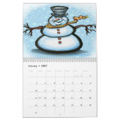 Mural Calendrier saisonnier (Jan 2027)