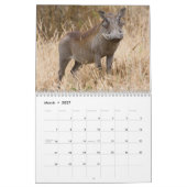 Mural Calendrier sauvage de l'Afrique (Mar 2027)