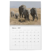 Mural Calendrier sauvage de l'Afrique (Feb 2027)