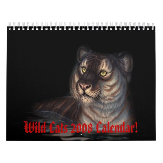Mural Calendrier sauvage des chats 2008 ! (Protection)