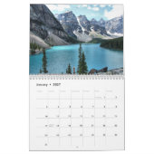 Mural Calendrier spectaculaire des montagnes et des lacs (Jan 2027)