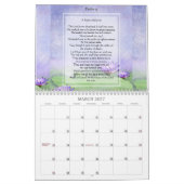 Mural Calendrier spirituel de citation d'inspirations de (Mar 2027)