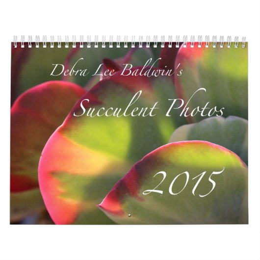 Mural Calendrier succulent des photos 2015 de Debra Lee (Protection)