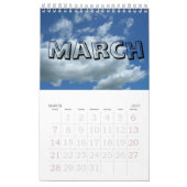 Mural Calendrier - Textures (Mar 2027)