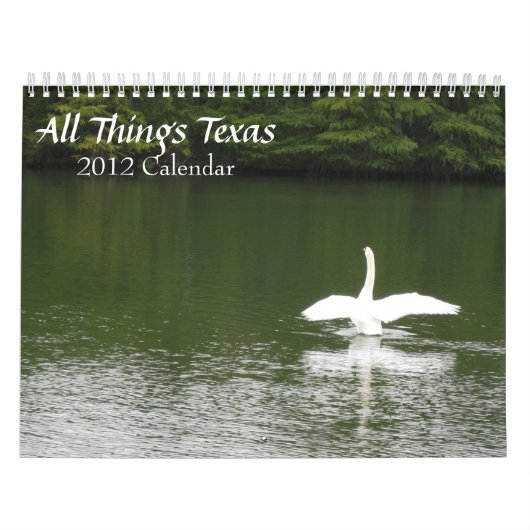 Mural Calendrier Toutes Choses Texas 2012 (Protection)