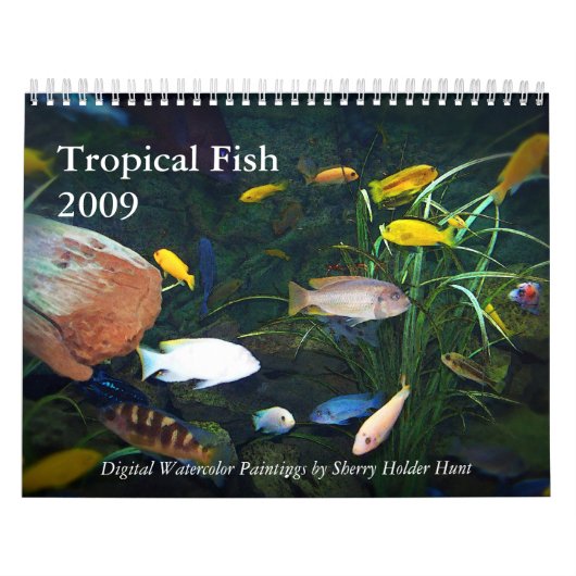 Mural Calendrier tropical des poissons 2009 (Protection)