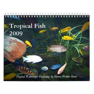 Mural Calendrier tropical des poissons 2009