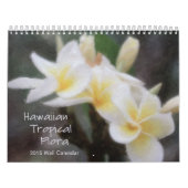 Mural Calendrier tropical hawaïen de Flora 2015 (Protection)