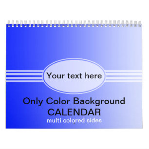 Mural Calendrier uniquement des dégradations de couleurs
