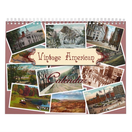 Mural Calendrier vintage (Protection)