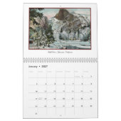 Mural Calendrier vintage (Jan 2027)
