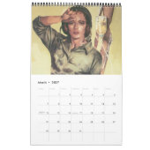 Mural Calendrier vintage 2012 d'affiche de guerre (Mar 2027)
