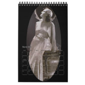 Mural Calendrier vintage de dames (Mar 2026)