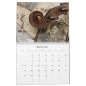 Mural Calendrier vintage de la composition 2016 (Mar 2027)