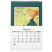 Mural Calendrier Vintage Retro Images Affiches Plain (Feb 2027)