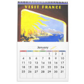 Mural Calendrier Vintage voyage 14 Affiches Europe plain (Jan 2026)