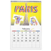 Mural Calendrier Vintage voyage 14 Affiches Europe plain (Feb 2026)