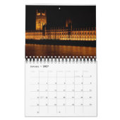Mural Calendrier Voyage, Photos Architecture (Jan 2027)